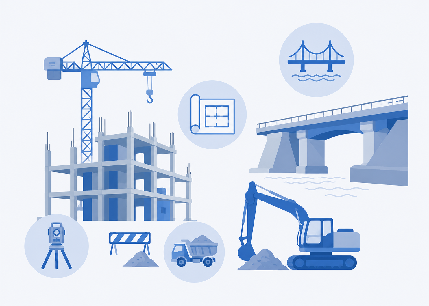 土木・建築工事のイラスト
